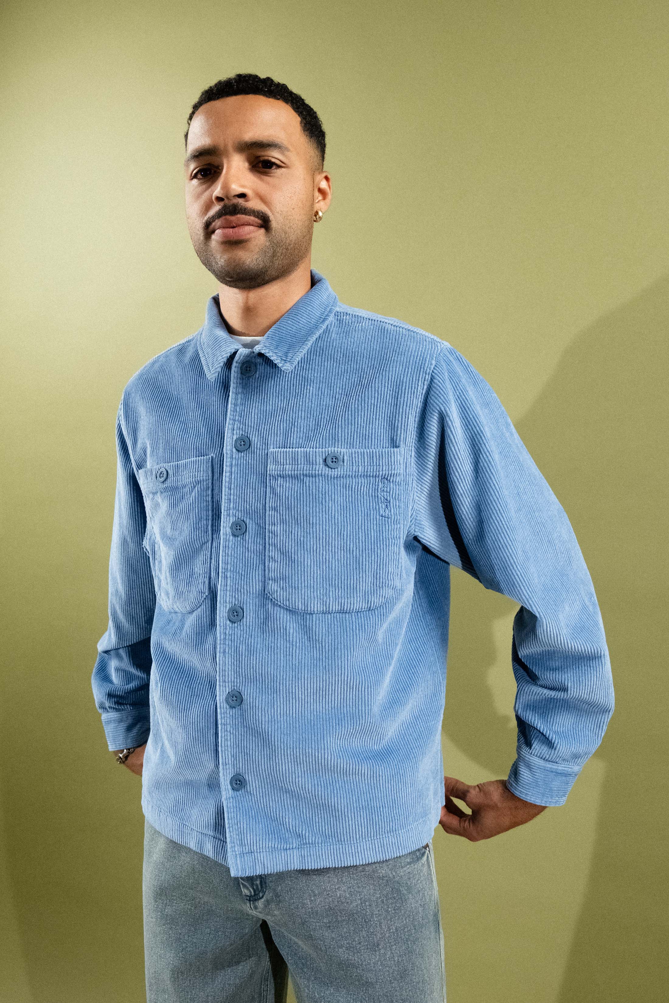 Montauk Long Sleeve Button Up Shirt [Ocean] - Image 3