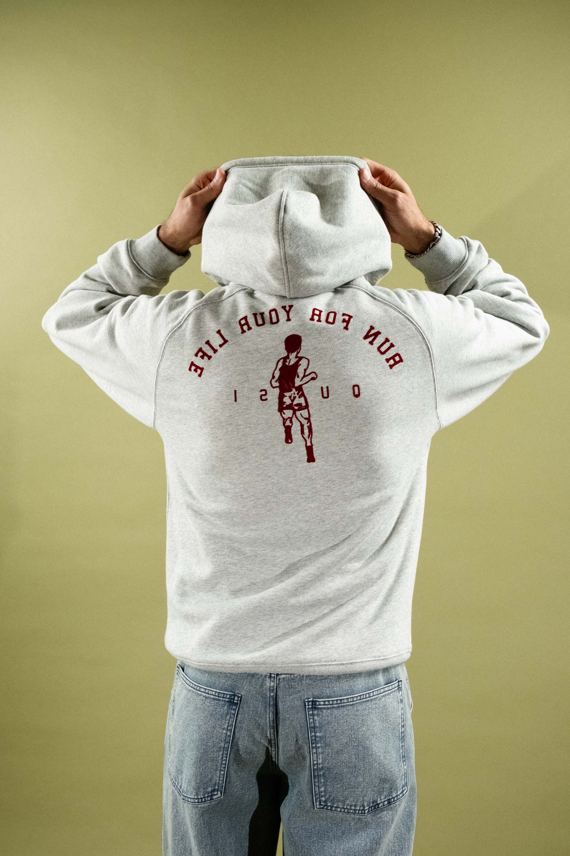 Run Hoodie [Heather Grey] - Image 4